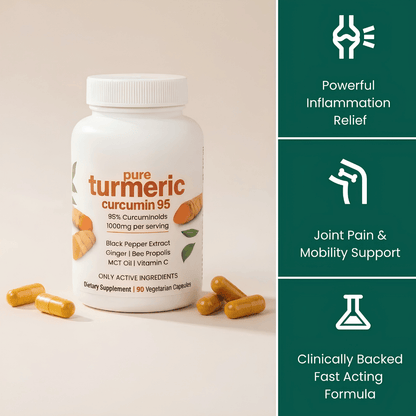 Pure Turmeric Curcumin 95 – Joint Comfort, Mobility & Antioxidant Support