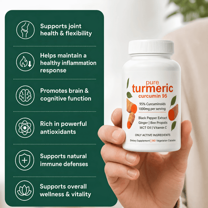 Pure Turmeric Curcumin 95 – Joint Comfort, Mobility & Antioxidant Support