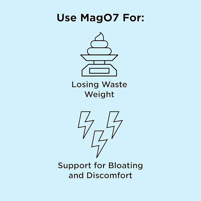 MagO7 - Original Oxygenated Magnesium Colon Cleanse & Digestive Detox Support