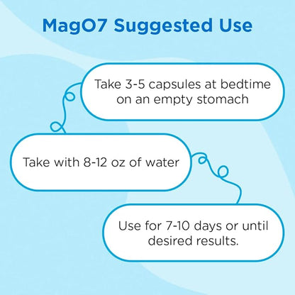 MagO7 - Original Oxygenated Magnesium Colon Cleanse & Digestive Detox Support