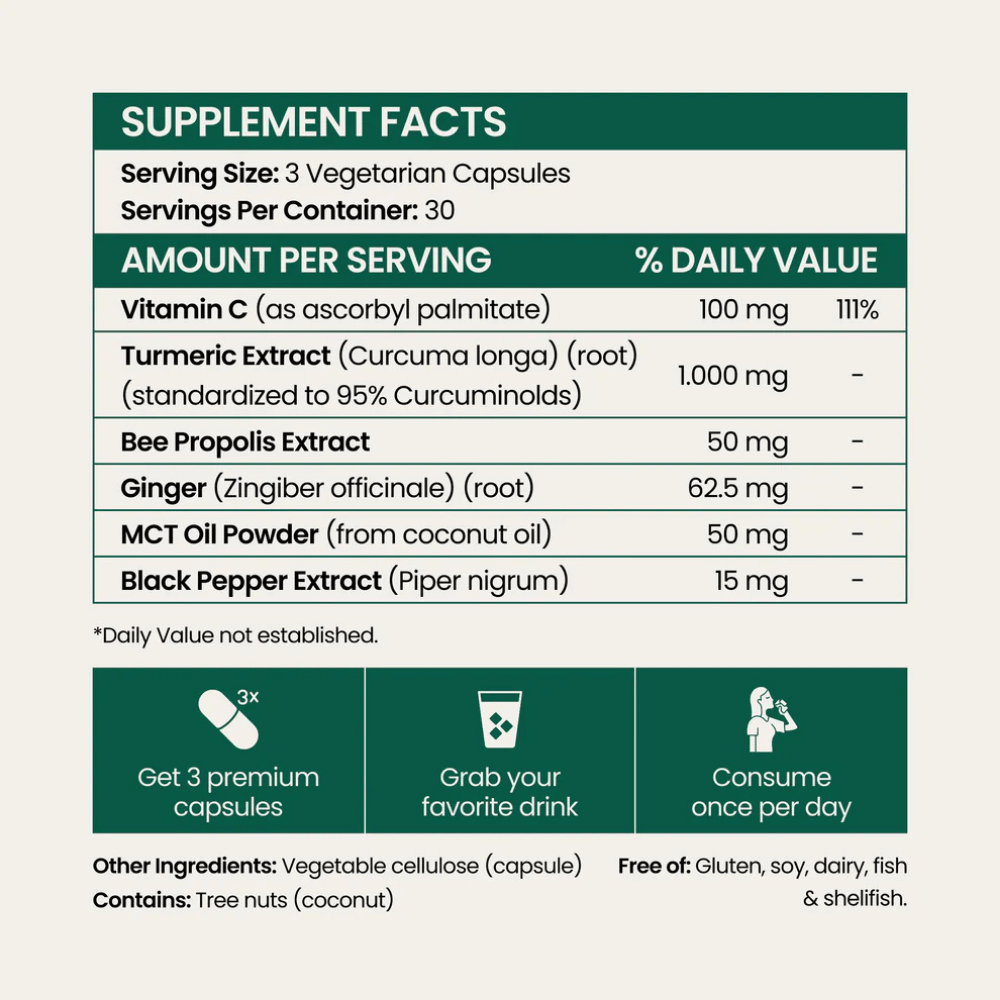 Pure Turmeric Curcumin 95 – Joint Comfort, Mobility & Antioxidant Support