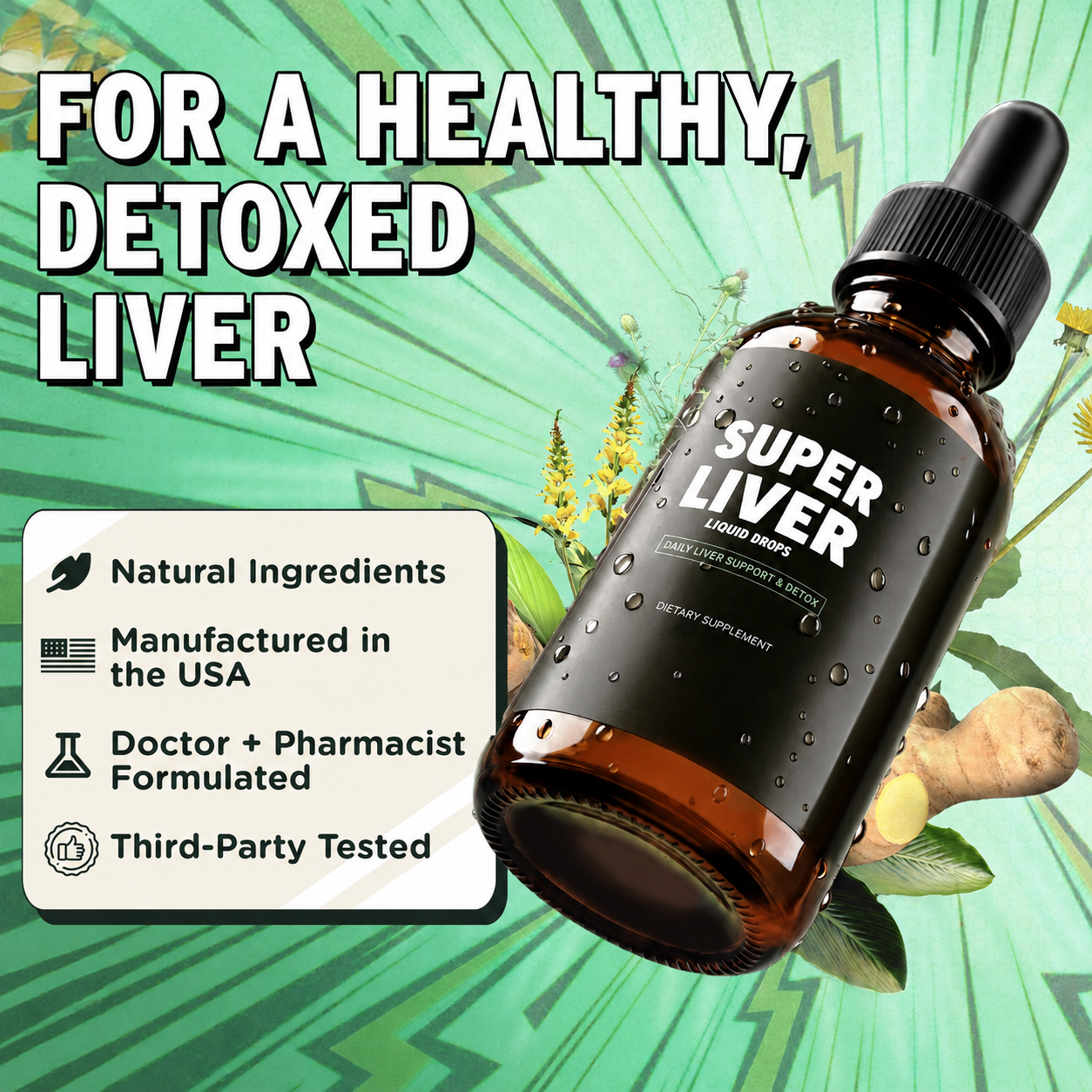 Daily Liver Support Drops — Herbal Digestive & Wellness Formula