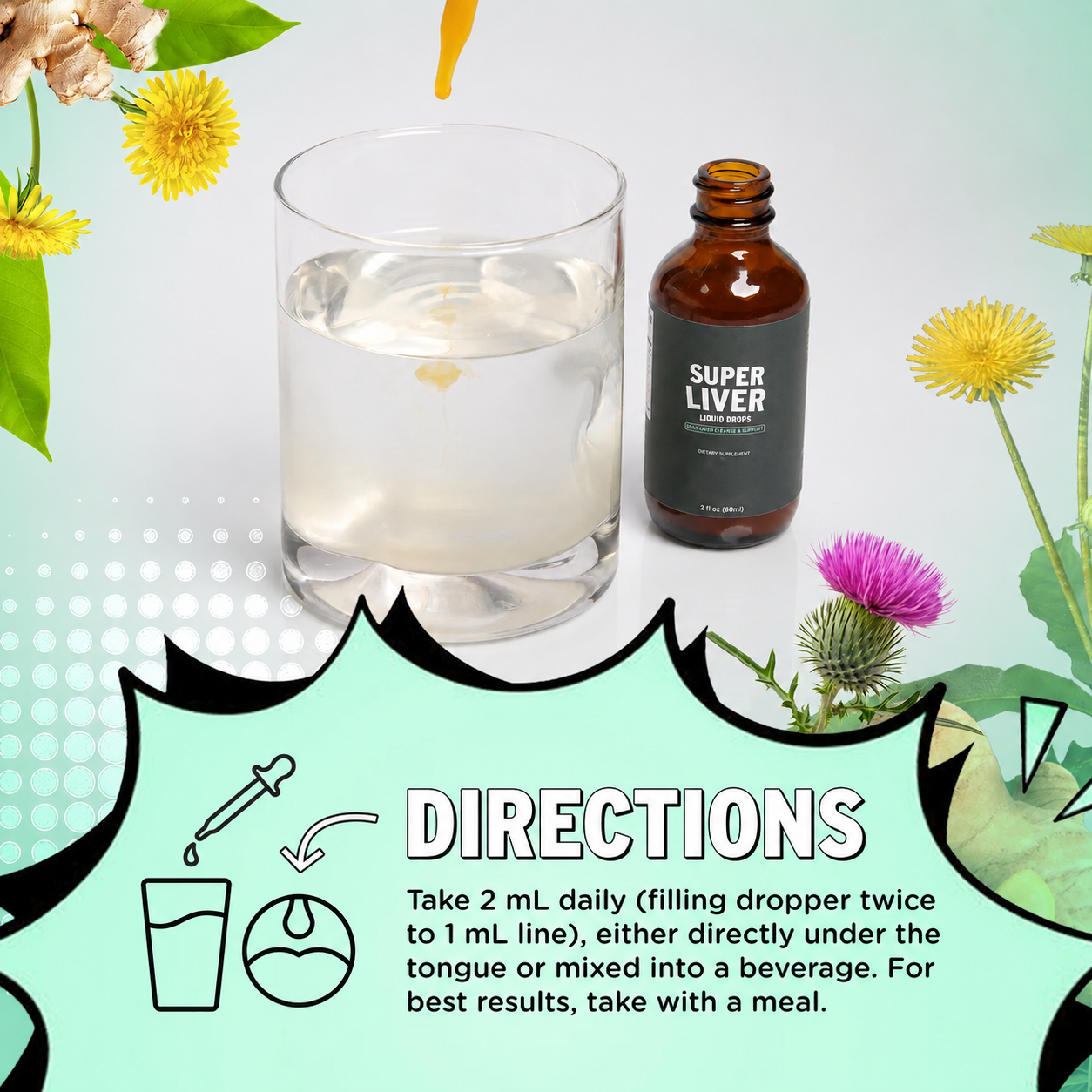 Daily Liver Support Drops — Herbal Digestive & Wellness Formula