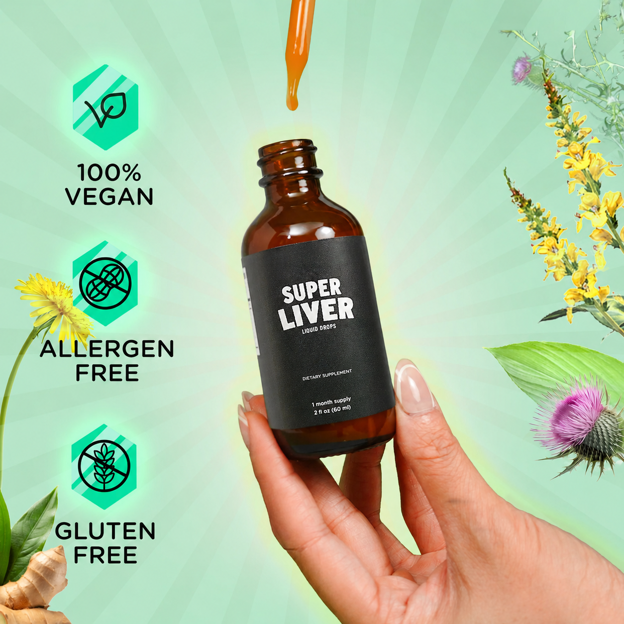 Daily Liver Support Drops — Herbal Digestive & Wellness Formula