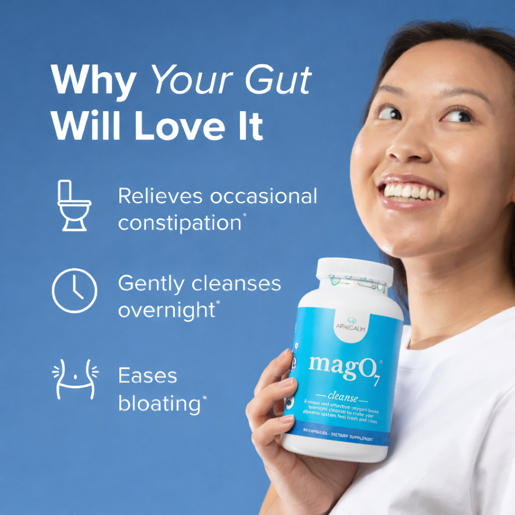 MagO7 - Original Oxygenated Magnesium Colon Cleanse & Digestive Detox Support