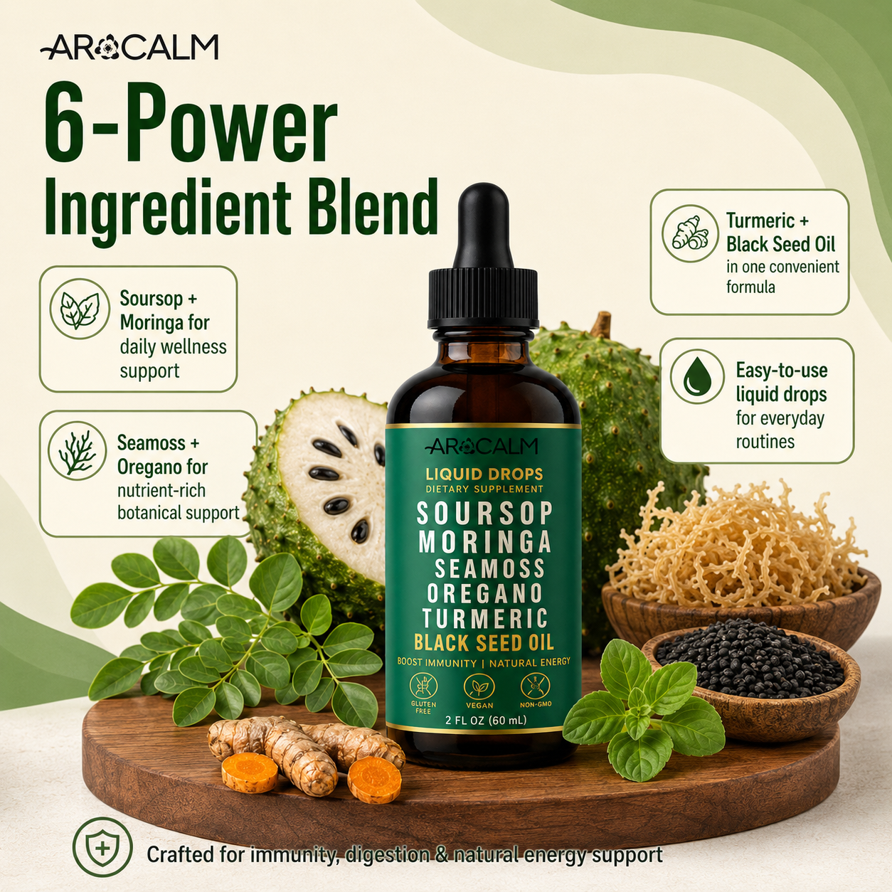 Soursop Moringa Gut Health Drops