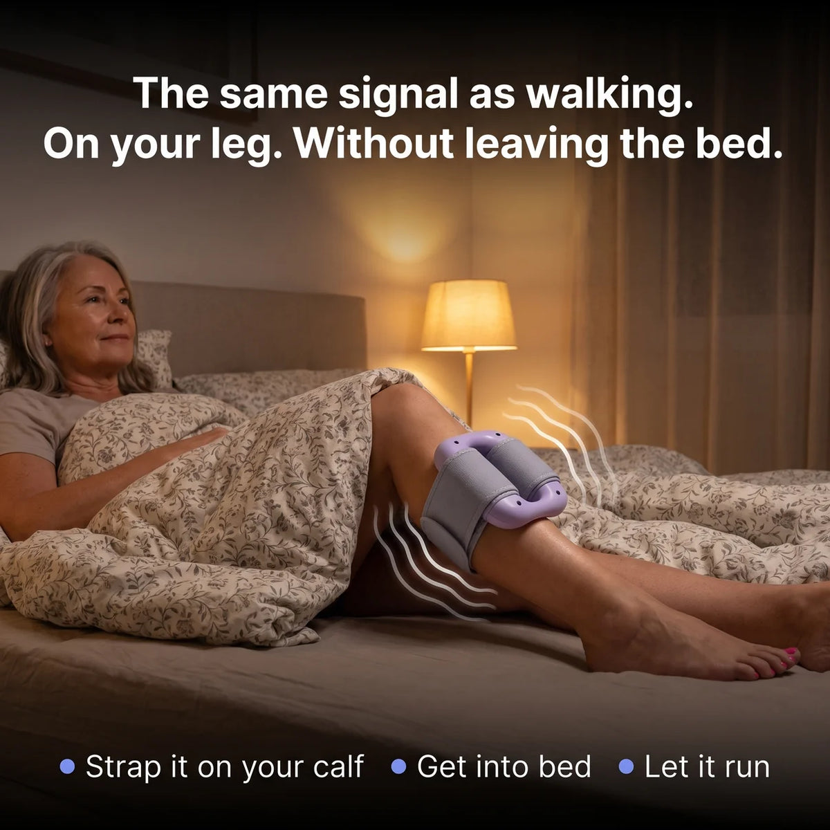 Portable Leg Vibration Massager – Wearable Calf Relaxation & Comfort Device
