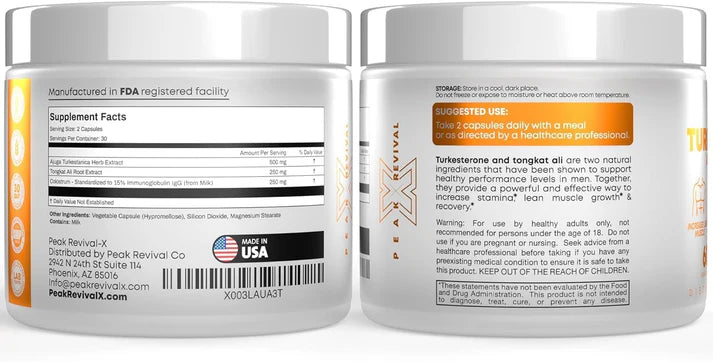 Turkesterone & Tongkat Ali - Testosterone  Capsules