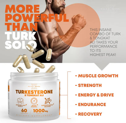 Turkesterone & Tongkat Ali - Testosterone  Capsules