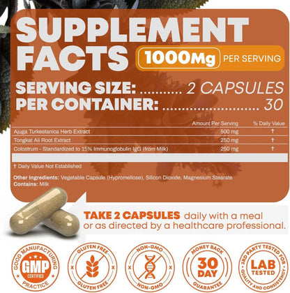 Turkesterone & Tongkat Ali - Testosterone  Capsules