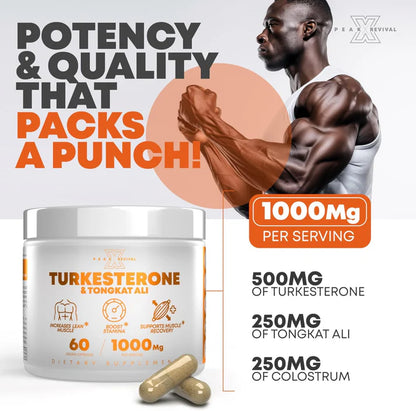 Turkesterone & Tongkat Ali - Testosterone  Capsules